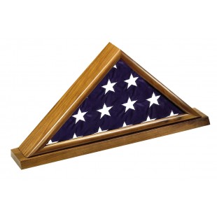 Walnut Memorial Casket Flag Case